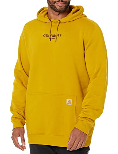 Carhartt Herren Big and Tall Force Relaxed Fit Leichtes Logo Grafik Sweatshirt, Golden Haze, Medium von Carhartt