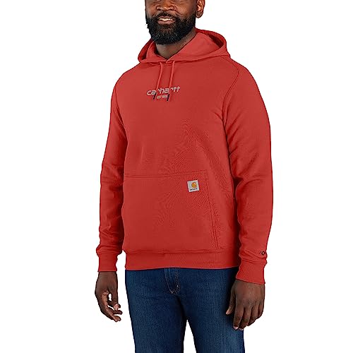 Carhartt Herren Big and Tall Force Relaxed Fit Leichtes Logo Grafik Sweatshirt, schwarz, Large Hoch von Carhartt