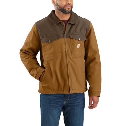 Carhartt Herren Big & Tall Montana Rugged Flex Duck Relaxed Fit Isolierte Jacke, Carhartt Braun/Kaffeebraun, XXL von Carhartt