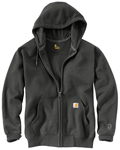 Carhartt Herren Big & Tall Rain Defender Paxton HW Hooded Zip Sweatshirt Kapuzenpulli, Peat, Large Hoch von Carhartt