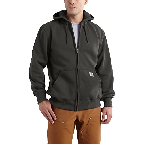 Carhartt Herren Big & Tall Rain Defender Paxton HW Hooded Zip Sweatshirt Kapuzenpulli, Peat, X-Large Hoch von Carhartt