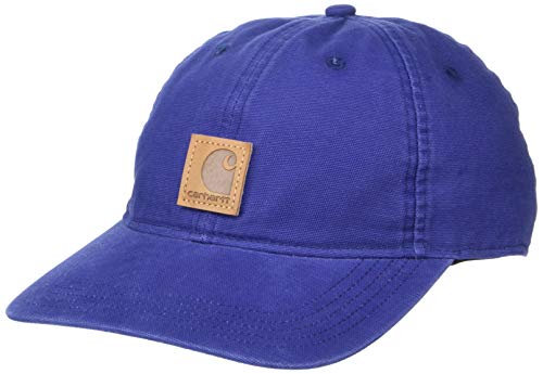Carhartt Herren Canvas Cap Baseballkappe, Blau (Dusk Blue), Einheitsgröße von Carhartt