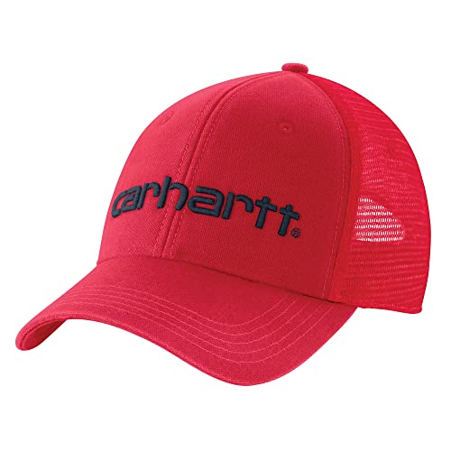 Carhartt Herren Canvas Mesh-Back Logo Graphic Cap Verschluss, feuerrot, Einheitsgröße von Carhartt
