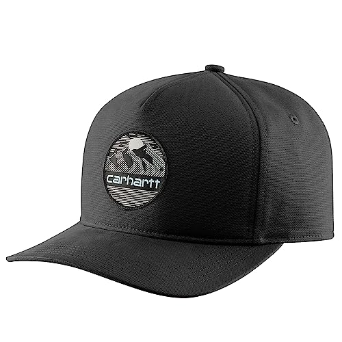 Carhartt Herren Canvas Mountain Patch Cap Baseballkappe, Schwarz, Einheitsgröße von Carhartt