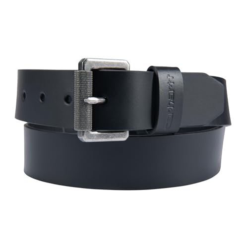 Carhartt Herren Casual Robust Belt for Men, Available in Various Styles, Colours and Sizes G rtel, Trensenzaum, Leder, Rollschnalle (Schwarz), 40 EU von Carhartt