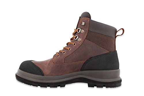 Carhartt Herren Detroit Rugged Flex® 15 cm hoher S3-Sicherheitsstiefel, Dunkelbraun, 43 von Carhartt