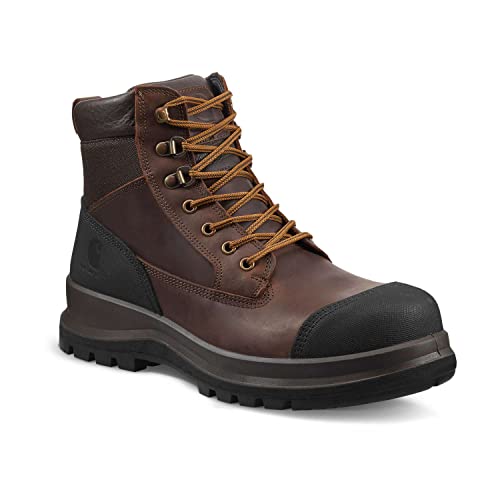 Carhartt Herren Detroit Rugged Flex® 15 cm hoher S3-Sicherheitsstiefel, Dunkelbraun, 43 von Carhartt