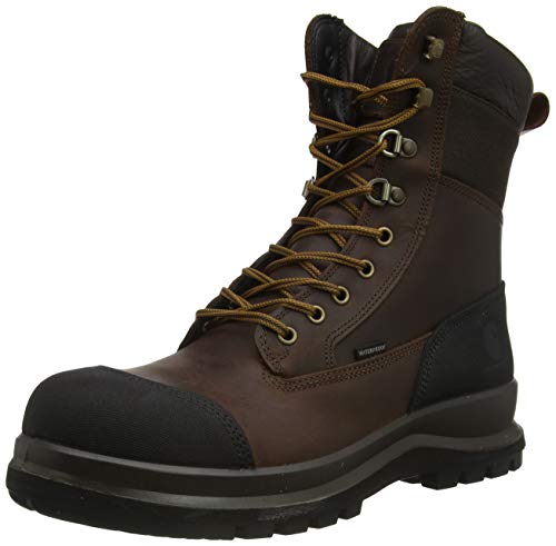 Carhartt Herren Detroit Rugged Flex® Wasserfester, 20 cm hoher S3-Sicherheitsstiefel, Dunkelbraun, 47 von Carhartt