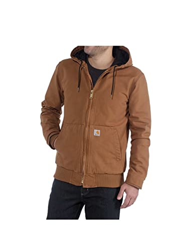 Carhartt, Herren, Weite, isolierte Freizeitjacke aus ausgewaschenem Segelleinen, Carhartt® Braun, L von Carhartt