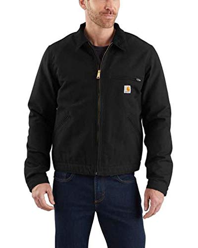 Carhartt, Herren, Detroit Lockere Jacke aus Segelleinen mit Deckenfutter, Schwarz, XXL von Carhartt
