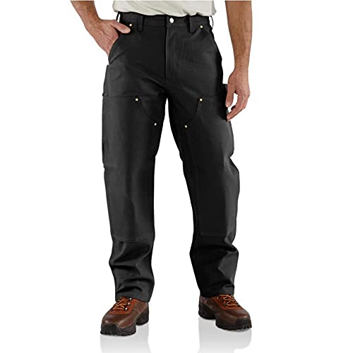 Carhartt Herren Loose Fit Firm Duck Arbeitshose mit verstärkter Vorderseite, Schwarz, W36/L30 von Carhartt