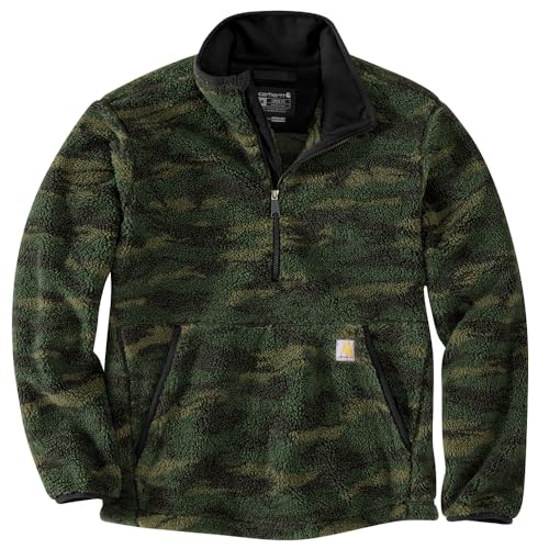 Carhartt Herren-Fleecepullover mit lockerer Passform, Mountain View Camo, S von Carhartt