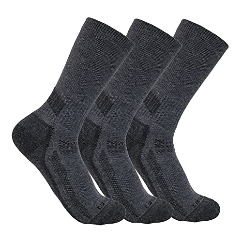 Carhartt Herren Force® Mittelschwere Crew-Socken, 3 Paar, Anthrazit, XL von Carhartt