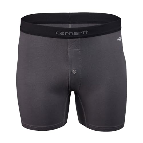 Carhartt Herren Force Boxershorts, Stretch, Baumwolle, geknöpft, 12,7 cm Retroshorts, Shadow, XX-Large von Carhartt