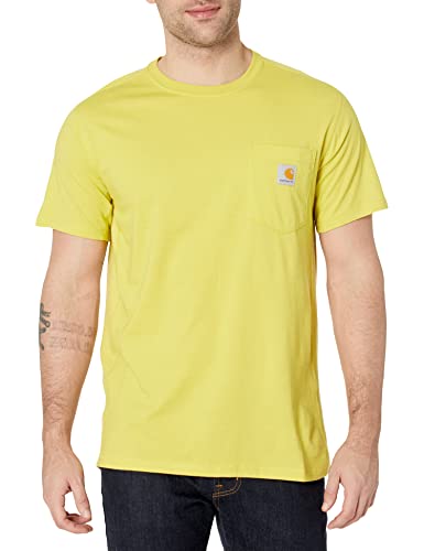 Carhartt Herren Force Relaxed Fit Midweight Short Sleeve Pocket T-Shirt, Warm Olive Heather, Klein von Carhartt