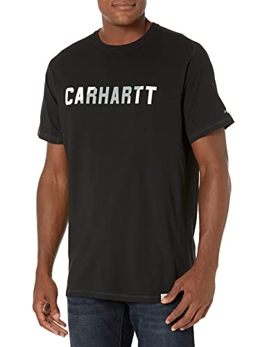 Carhartt Herren Force Relaxed Fit Midweight Short Sleeve Raglan Arbeits-T-Shirt, Black Gr. M von Carhartt