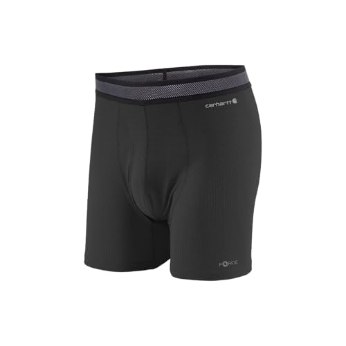 Carhartt Herren Force Stretch Grid Boxershorts, 12,7 cm Retroshorts, Schwarz, Large von Carhartt