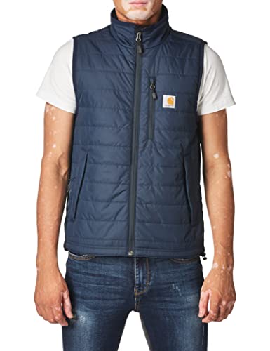 Carhartt Herren Gilliam Weste (Regular und Big & Tall Größen) Work Utility Oberbekleidung, Marineblau, XL von Carhartt