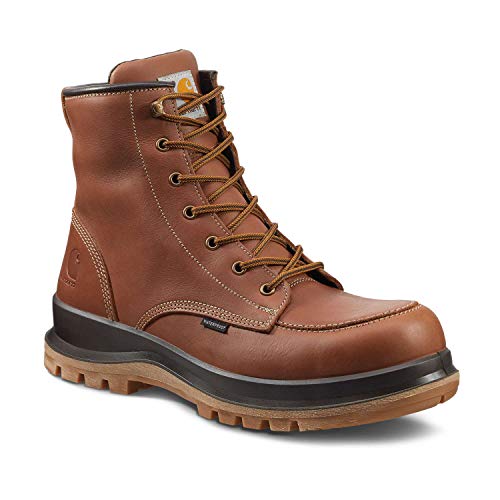 Carhartt Herren Hamilton Rugged Flex® Wasserfester S3-Sicherheitsstiefel, Hellbraun, 43 von Carhartt