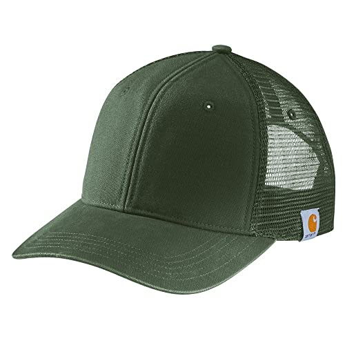 Carhartt Unisex Canvas Mesh Back Cap, Moss, One Size von Carhartt