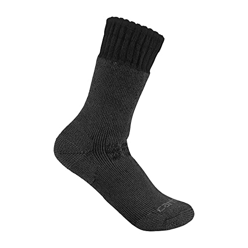 Carhartt Herren Schwere Stiefelsocken aus Synthetikwollmischung, Schwarz, L von Carhartt