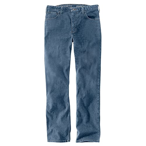 Carhartt, Herren, Rugged Flex® Jeans mit 5 Taschen, gerader Passform und schmal zulaufendem Bein, Houghton, W38/L32 von Carhartt