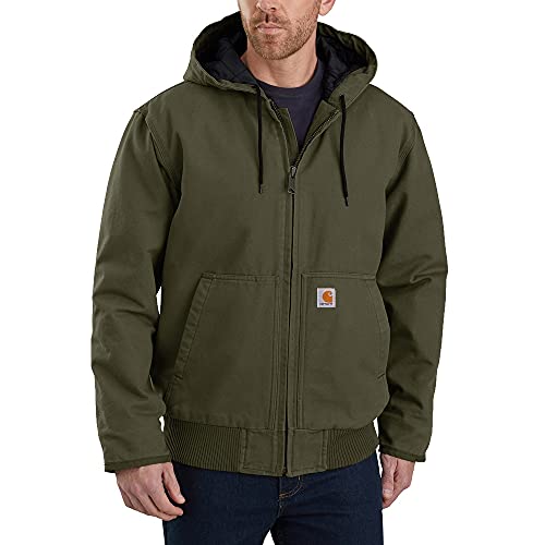 Carhartt Herren Isolierte Aktivjacke mit lockerer Passform, Gewaschene Ente Work Utility Oberbekleidung, Moos, L Carhartt Herren Isolierte Aktivjacke mit lockerer Passform, Gewaschene Ente Work Utility Oberbekleidung, Moos, L von Carhartt
