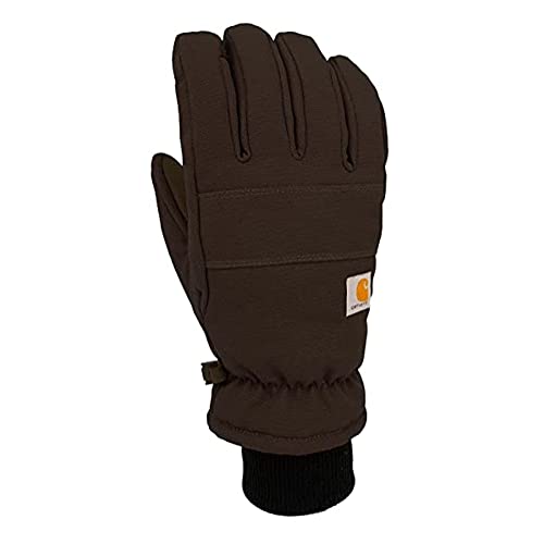 Carhartt Herren Isolierter Enten-/Kunstleder-Strickhandschuh Handschuhe für kaltes Wetter, Schwarz, XL von Carhartt