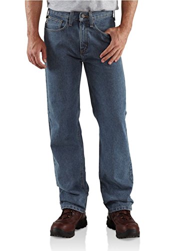 Carhartt Herren Jeans B460 Relaxed Straight Denim Five-Pocket - Blau - 30W / 32L von Carhartt