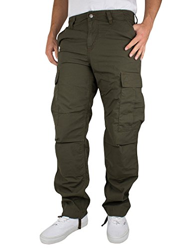 Carhartt Herren Regular Cargo Pant Jeans, Grün (Cypress Rinsed), 36 von Carhartt