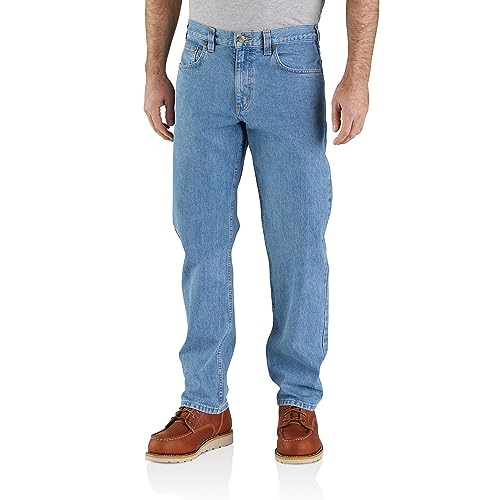 Carhartt Herren Jeans Relaxed Fit 5-Pocket, Bucht, 42W / 30L von Carhartt