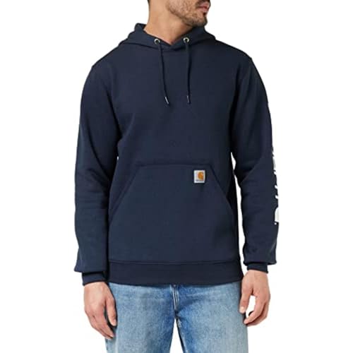 Carhartt Herren Sleeve Logo Hooded Sweatshirt Kapuzenpullover, Olive (Closeout), XS von Carhartt