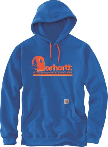 Carhartt Herren Kapuzenpullover Graphic Hooded Sweatshirt, Farbe:Beacon Blue, Größe:2XL von Carhartt