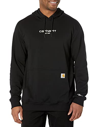 Carhartt Herren Kapuzenpullover Lightweight Logo Graphic, Farbe: Schwarz, Größe: M von Carhartt