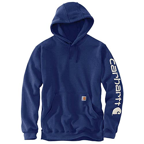 Carhartt Herren Midweight Sleeve Logo Hooded Sweatshirt (Regular and Big & Tall Sizes) Kapuzenpullover, Scout Blue Heather, XXL Carhartt Herren Midweight Sleeve Logo Hooded Sweatshirt (Regular and Big & Tall Sizes) Kapuzenpullover, Scout Blue Heather, XXL von Carhartt