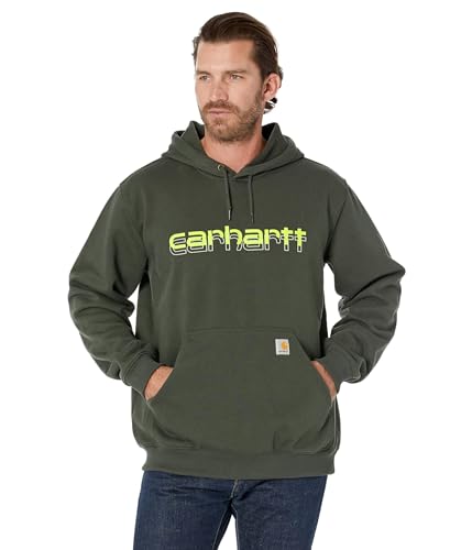 Carhartt Herren Kapuzenpullover Rain Defender Graphic Sweat, Farbe: Peat, Größe: L von Carhartt