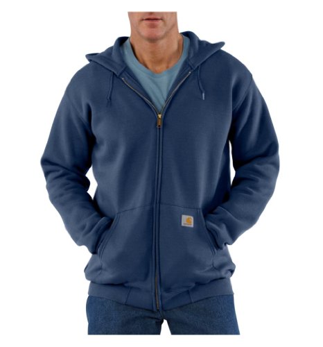 Carhartt Herren Zip Hooded Sweatshirt Sweatshirt, Marineblau Neu, S von Carhartt