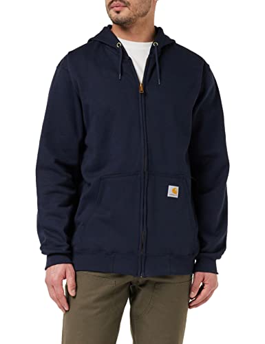 Carhartt, Herren, Weites, mittelschweres Sweatshirt mit durchgehendem Reißverschluss, Marineblau neu, XXL von Carhartt