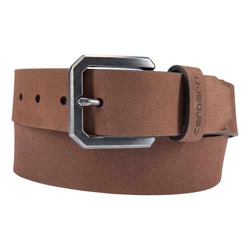 Carhartt Herren Casual Rugged Saddle Leather Belts Gürtel, Sattelleder (braun), 53 von Carhartt
