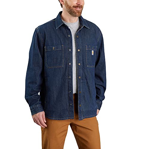 Carhartt Relaxed Fit Denim Fleece Lined Snap-Front Shirt von Carhartt