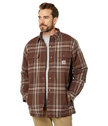 Carhartt Herren Langarmhemd Flannel Sherpa Lined Shirt, Farbe:Burnt Sienna, Größe: XXL von Carhartt