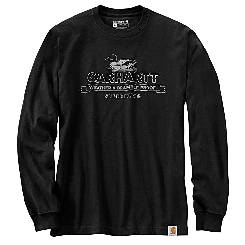 Carhartt Herren Langarmshirt Super Dux Graphic, Farbe:Black, Größe:S von Carhartt