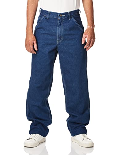 Carhartt Herren Latzhose aus Denim, Originale Passform, B13 - Blau - 32W / 34L von Carhartt