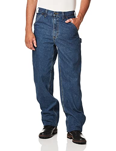 Carhartt Herren Latzhose aus Denim, Originale Passform, B13 - Blau - 32W / 36L von Carhartt