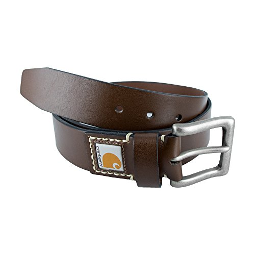 Carhartt Herren Leather Belt Gürtel, Legacy Brown, 34 von Carhartt