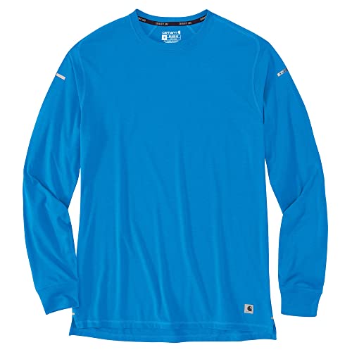 Carhartt Herren Lightweight Durable Relaxed Fit Long-Sleeve T-Shirt, Farbe: Marine Blue, Größe: M von Carhartt