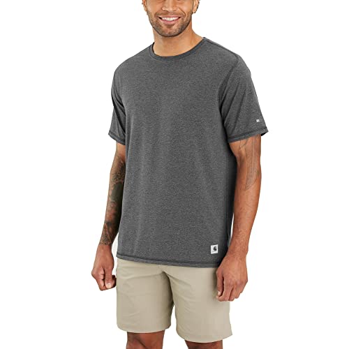 Carhartt Herren Lightweight Durable Relaxed Fit Short-Sleeve T-Shirt, Farbe: Carbon Heather, Größe: L von Carhartt