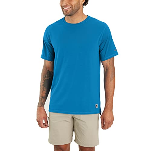 Carhartt Carhartt Lwd Kurzarm-T-Shirt mit lockerer Passform Herren Blau L von Carhartt