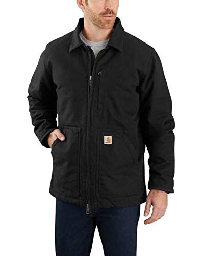 Carhartt Herren Lockere Passform, gewaschener Sherpa-Futter Mantel, schwarz, XXX-Large Groß von Carhartt