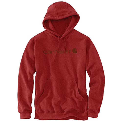 Carhartt, Herren, Weites, mittelschweres Sweatshirt mit Logo-Grafik, Chili meliert, XS von Carhartt